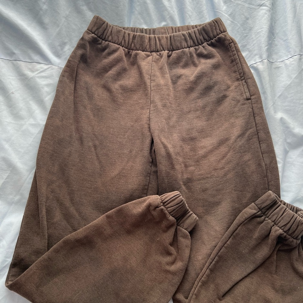 Cozy Brown Brandy Melville Sweatpants